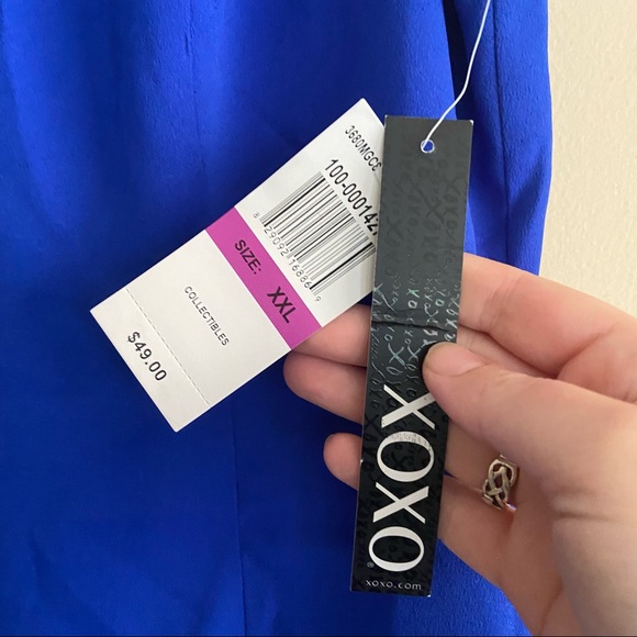 XOXO Embellished Royal Blue Tank Top - Picture 6 of 7